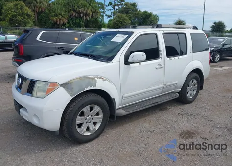 2005 Nissan Pathfinder Le из США, поврежденный, VIN 5N1AR18UX5C703534